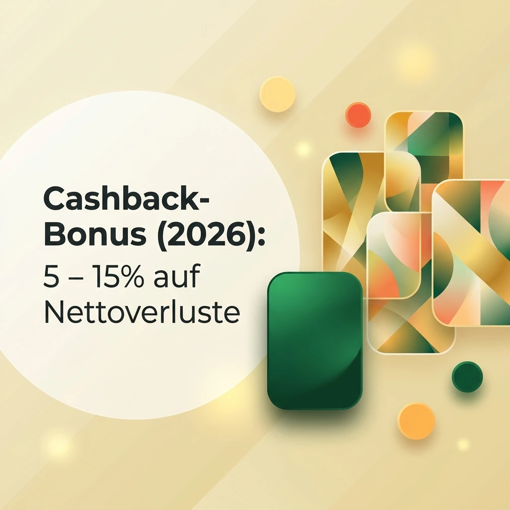 Cashback-Bonus (2026): 5 - 15% auf Nettoverluste Cashback-Bonus (2026): 5 - 15% auf Nettoverluste